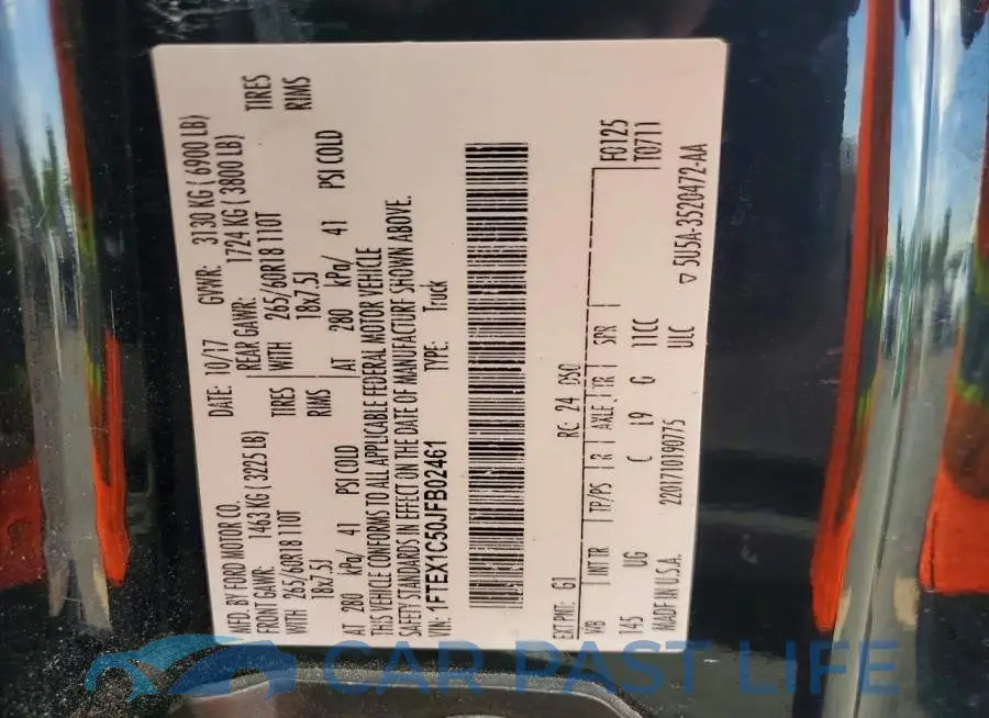 1FTEX1C50JFB02461# 12