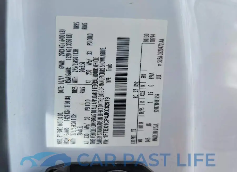 1FTEX1CP4JKC62979# 12