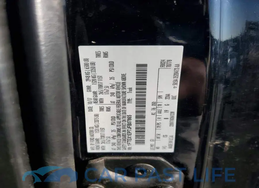 1FTEX1EP7JFB07865# 12