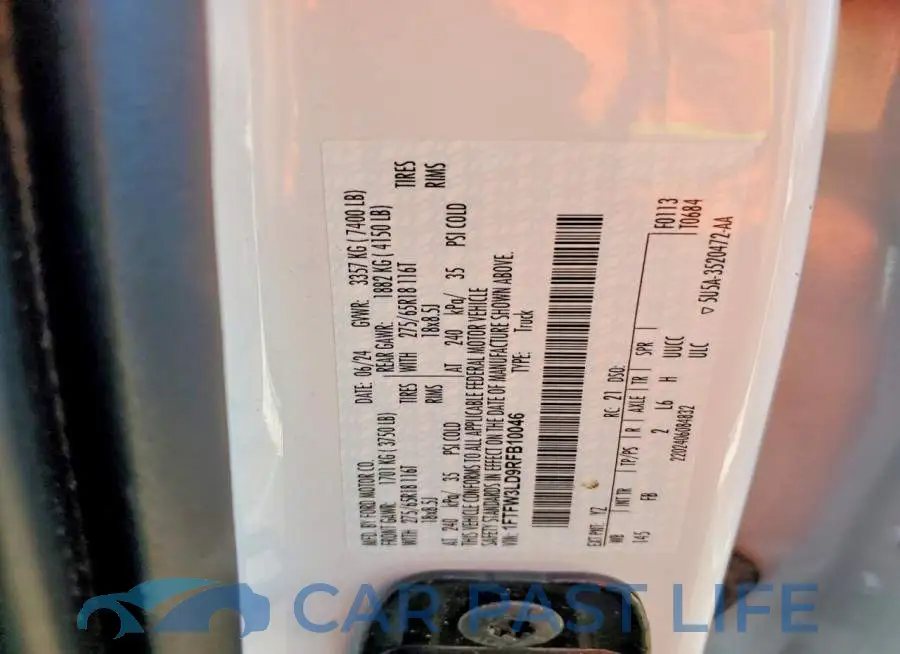 1FTFW3LD9RFB10046# 12