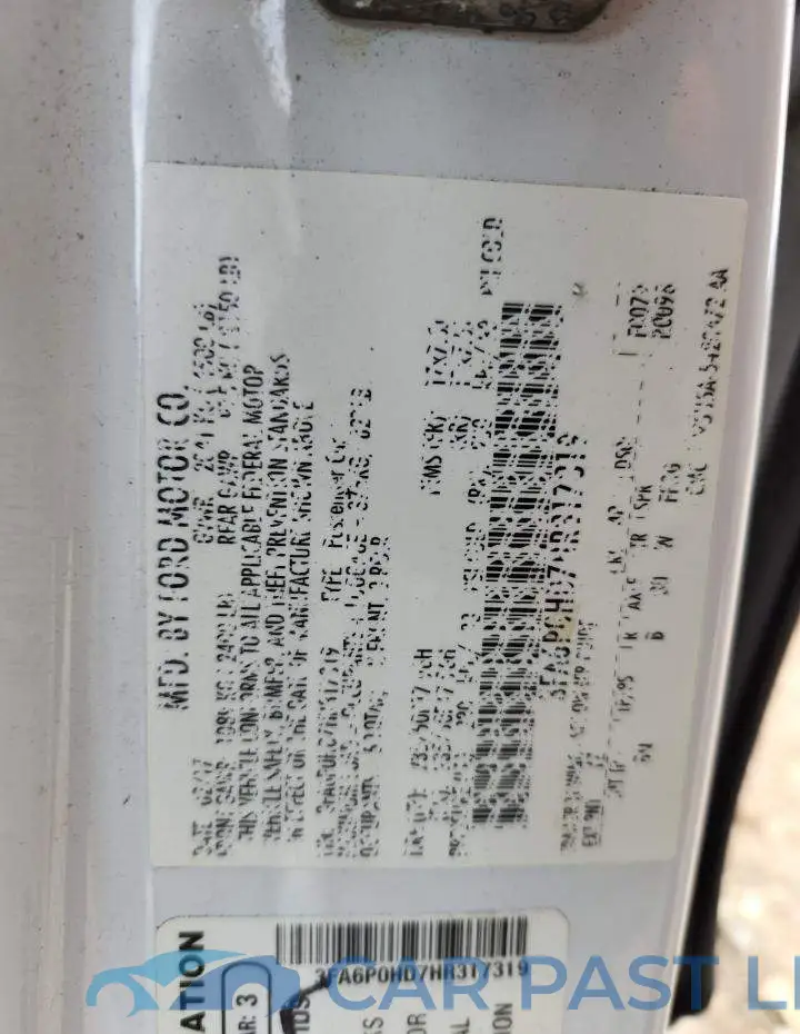 3FA6P0HD7HR317319# 13