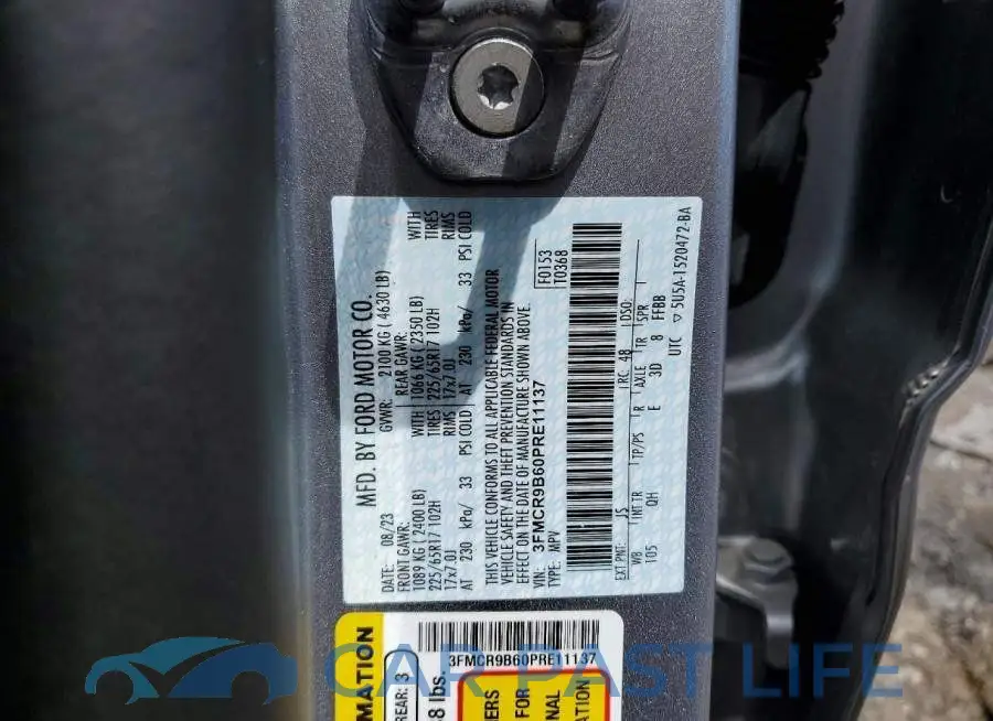 3FMCR9B60PRE11137# 12