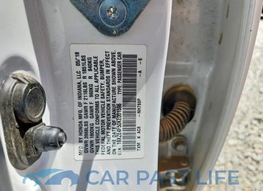 19XZE4F50KE001596# 12