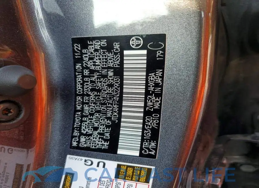 JTDKAMFP4N3229031# 13