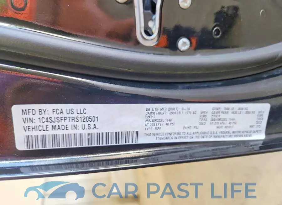 1C4SJSFP7RS120501# 13