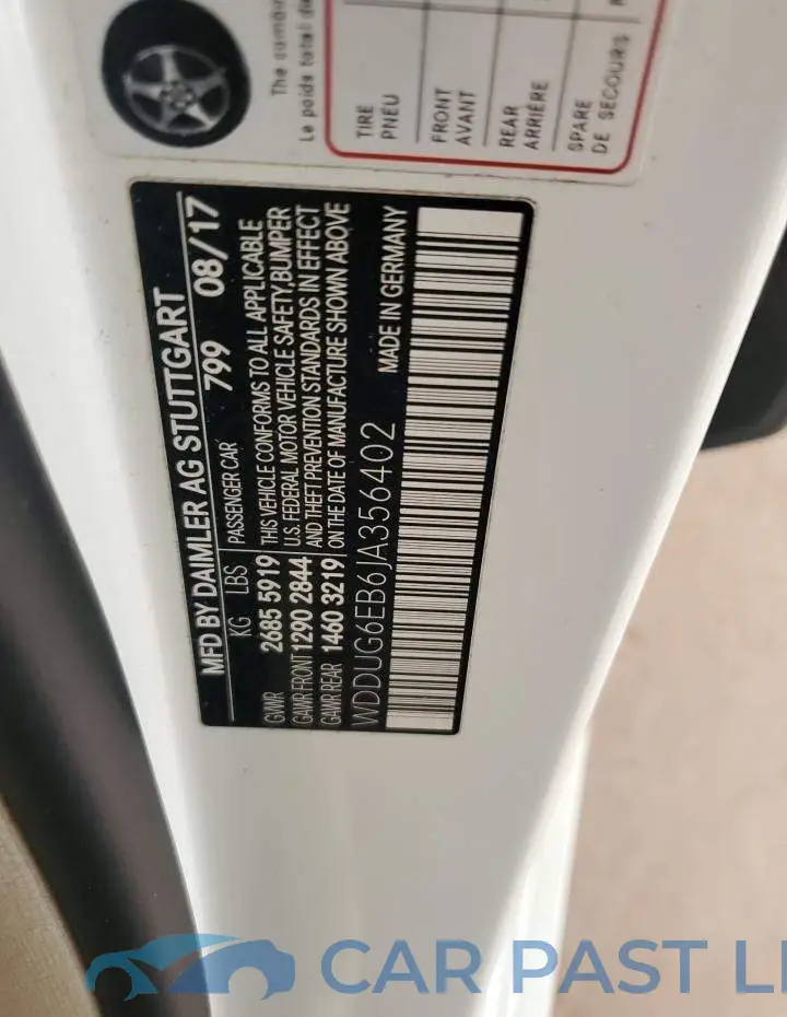 WDDUG6EB6JA356402# 12
