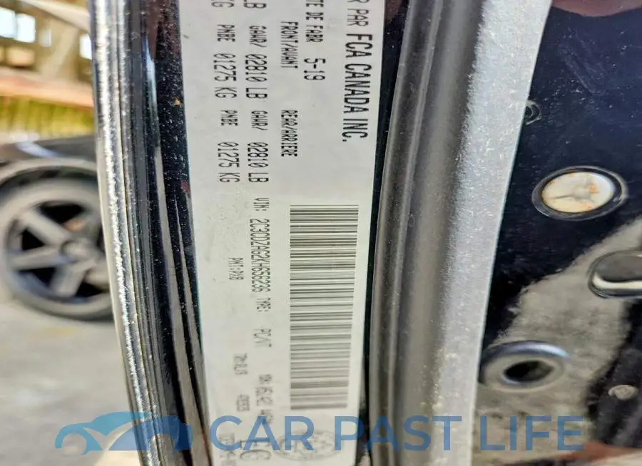 2C3CDZAG2KH656236# 12