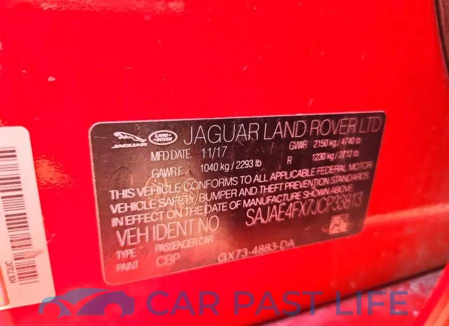 SAJAE4FX7JCP33813# 12