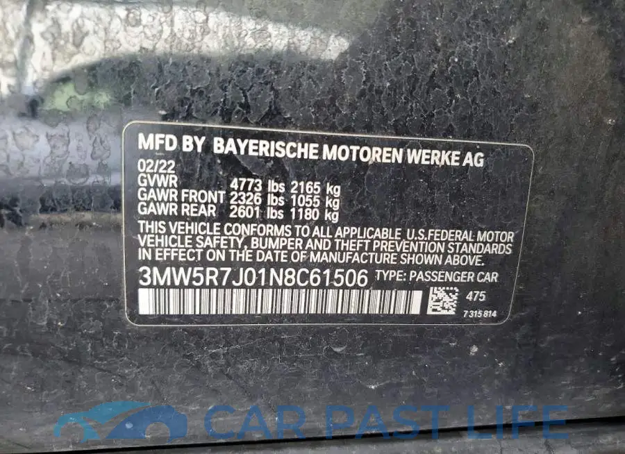 3MW5R7J01N8C61506# 12