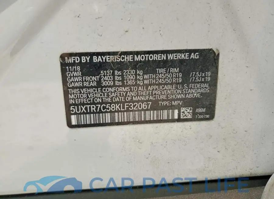 5UXTR7C58KLF32067# 13