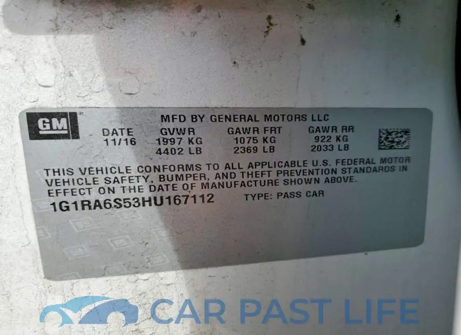 1G1RA6S53HU167112# 13