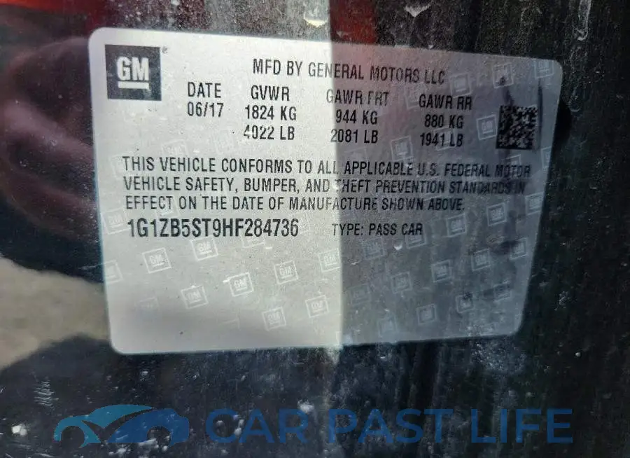 1G1ZB5ST9HF284736# 12