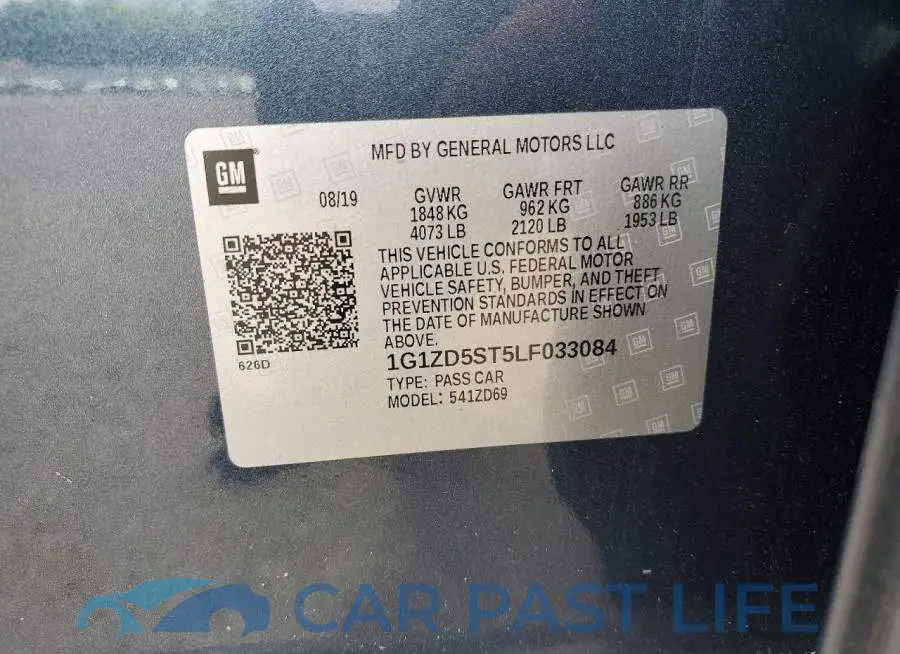1G1ZD5ST5LF033084# 12