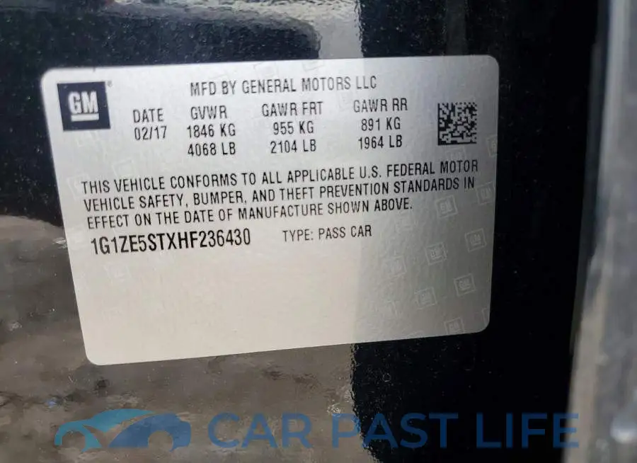 1G1ZE5STXHF236430# 12