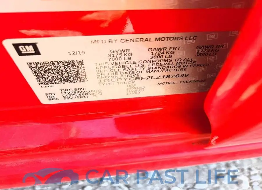 1GCPYCEF2LZ187649# 14