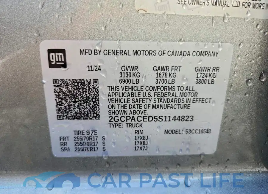 2GCPACED5S1144823# 13