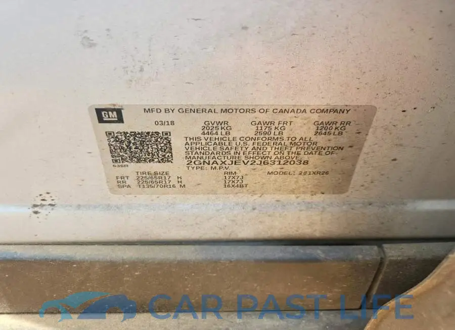 2GNAXJEV2J6312038# 12