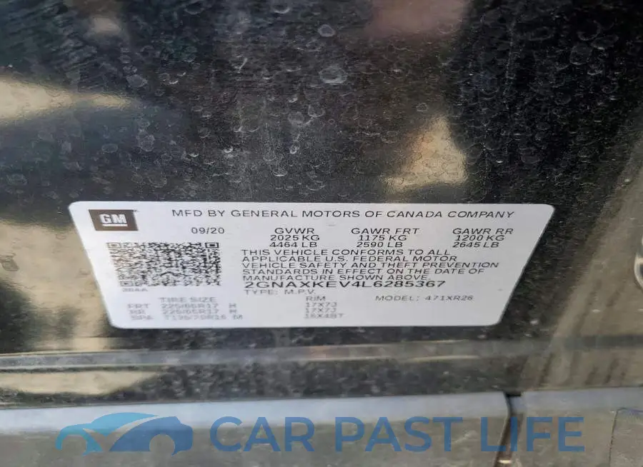 2GNAXKEV4L6285367# 13