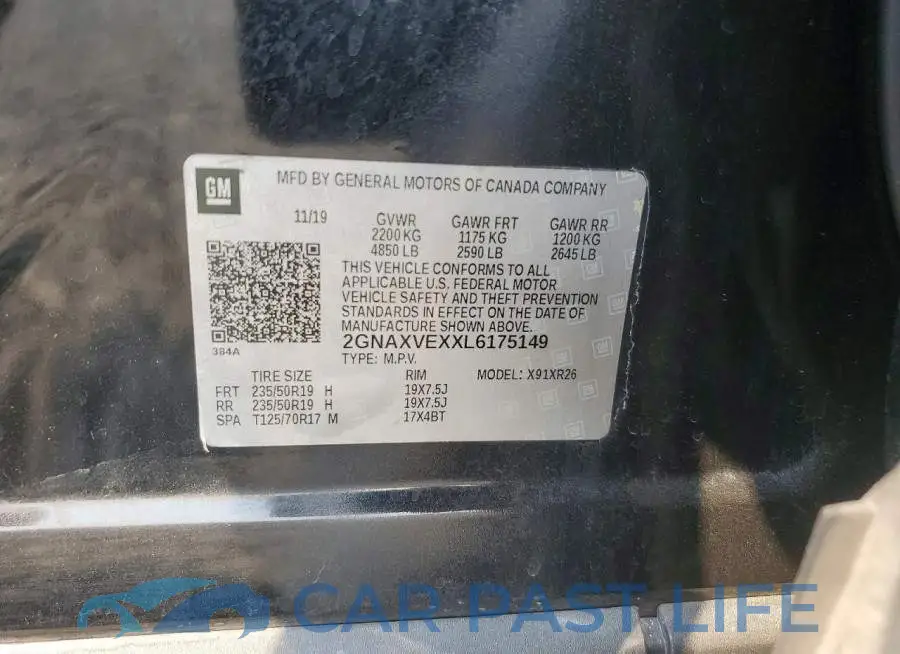 2GNAXVEXXL6175149# 13
