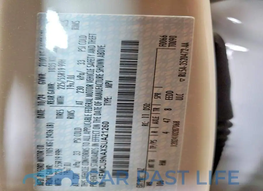 1FMCU9NAXSUA21260# 13