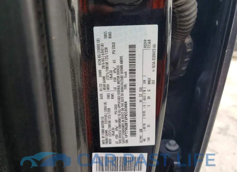 1FT7W2BT2PEC03968# 12