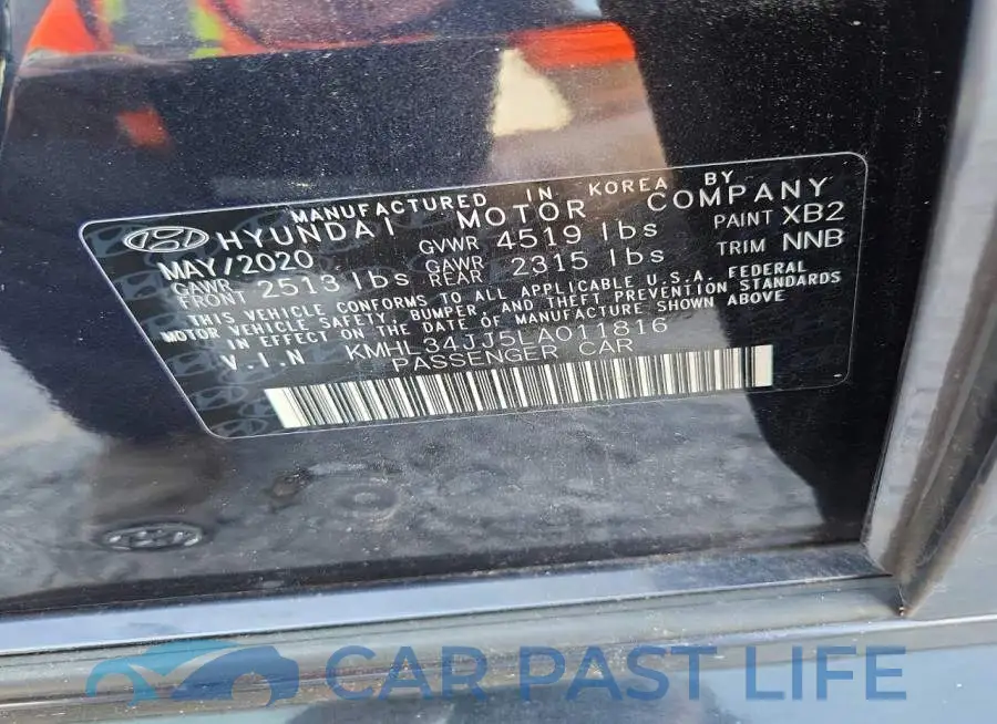 KMHL34JJ5LA011816# 12
