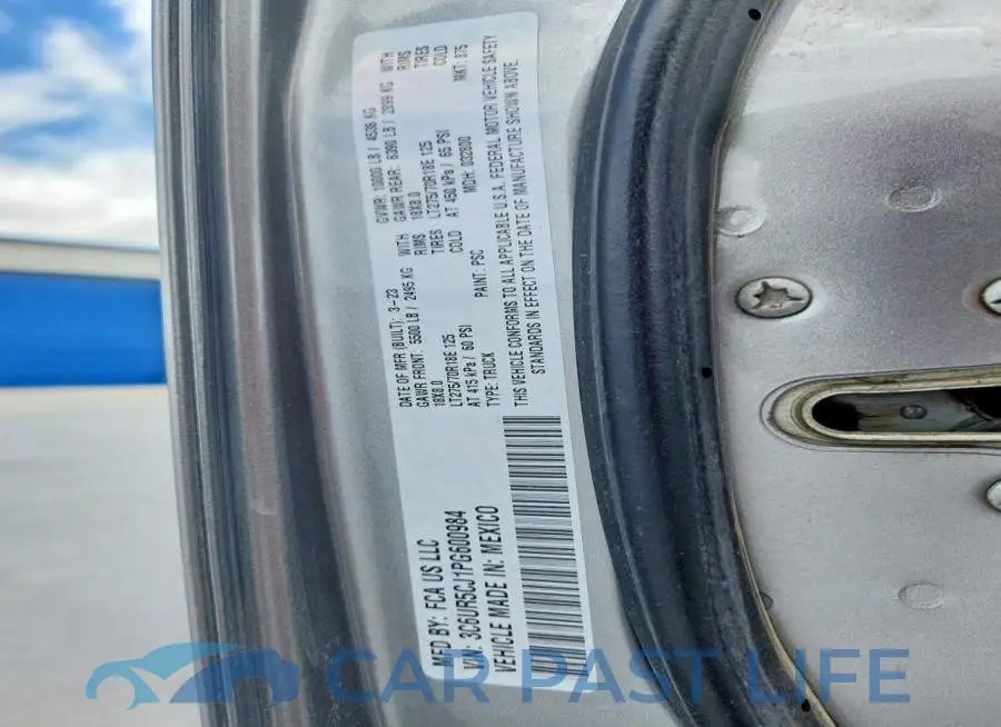 3C6UR5CJ1PG600984# 12