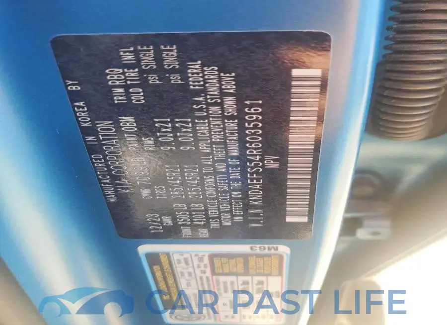KNDAEFS54R6035961# 14