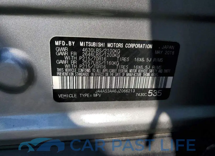 JA4AS3AA6JZ066213# 13