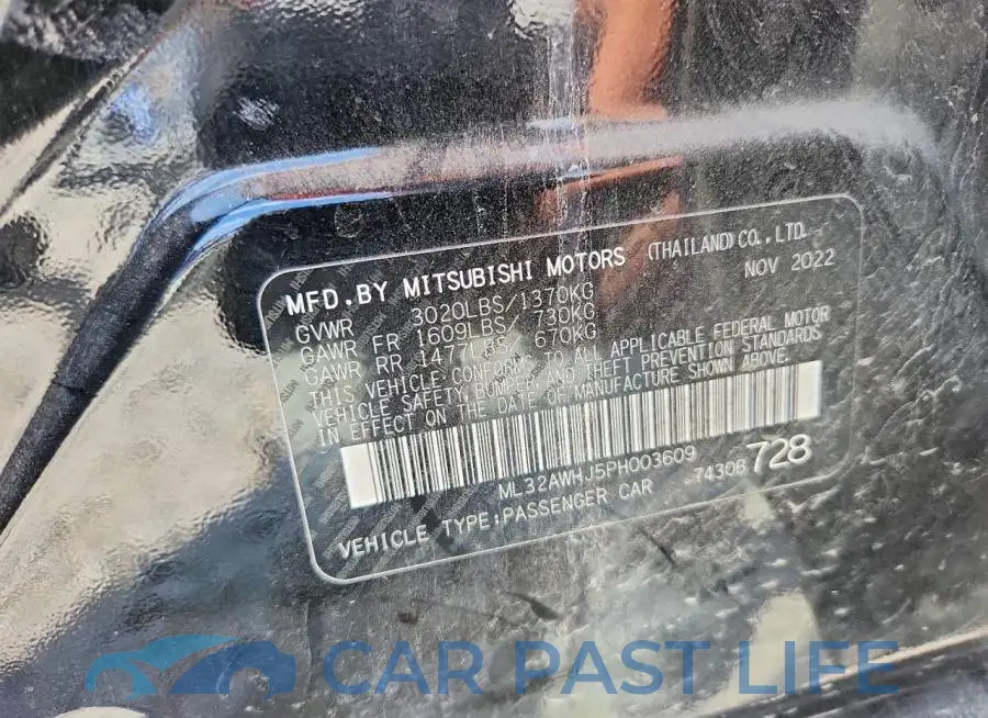 ML32AWHJ5PH003609# 12