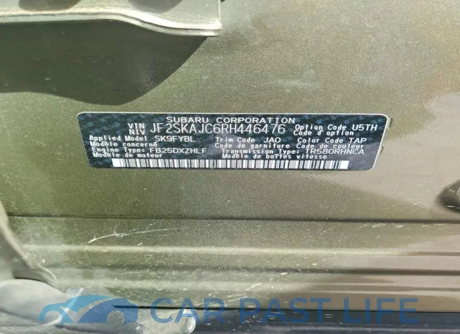 JF2SKAJC6RH446476# 13