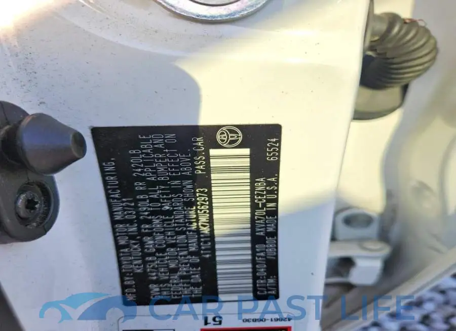 4T1C11AK7MU562973# 12