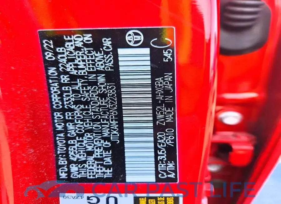 JTDKAMFP6N3223831# 13