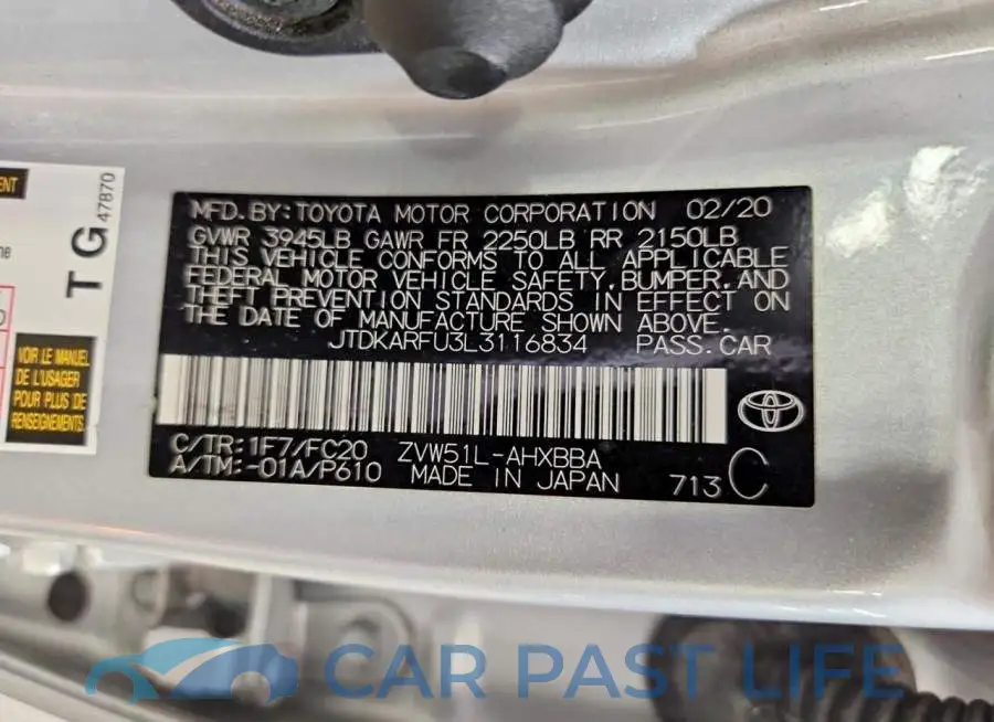 JTDKARFU3L3116834# 12
