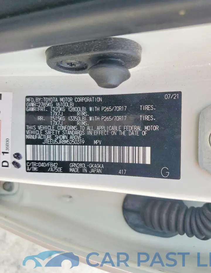 JTEEU5JR8M5250319# 14
