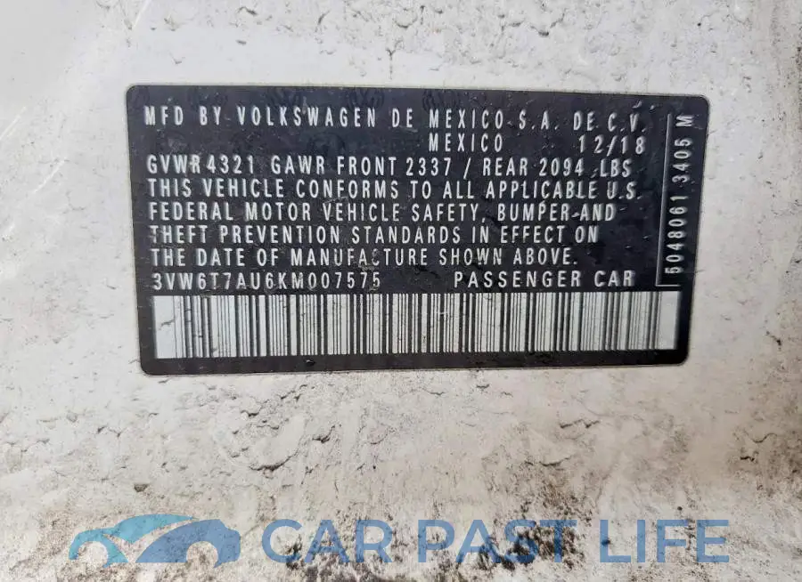 3VW6T7AU6KM007575# 13