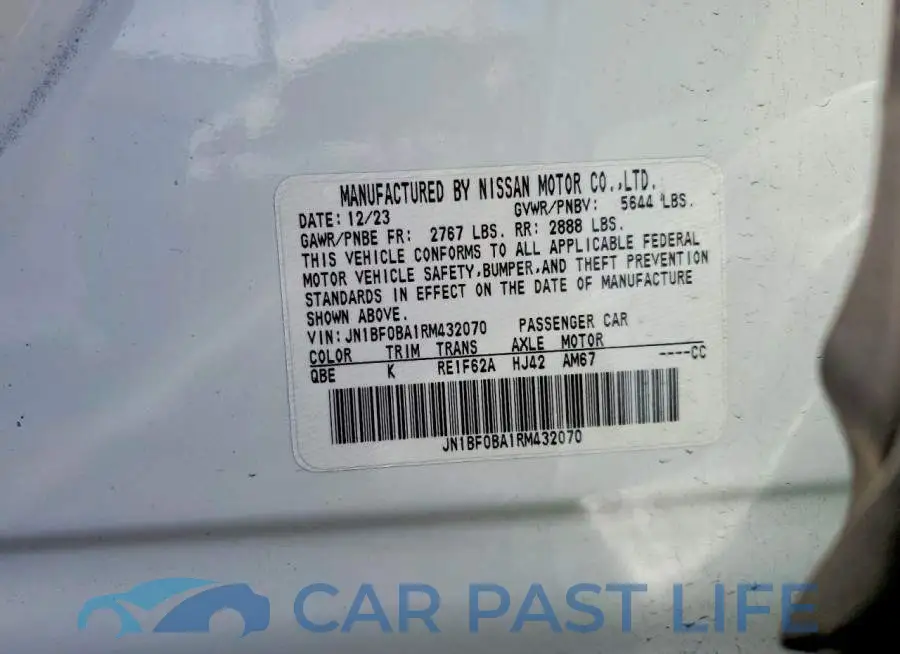 JN1BF0BA1RM432070# 12