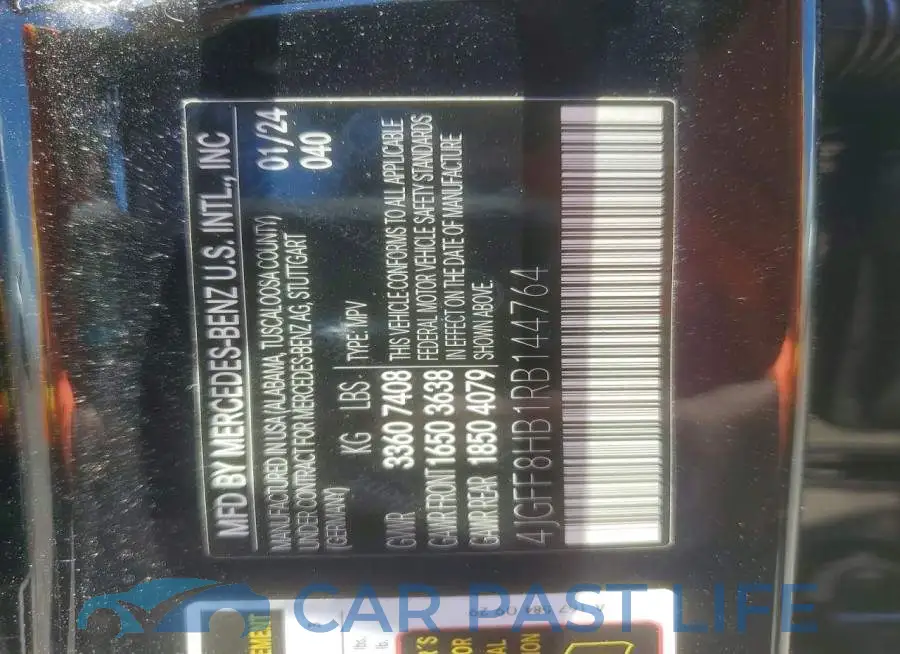 4JGFF8HB1RB144764# 13