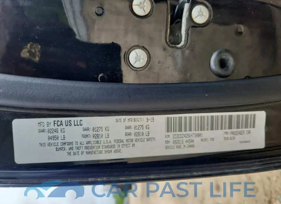 2C3CDZAG5KH730801# 12