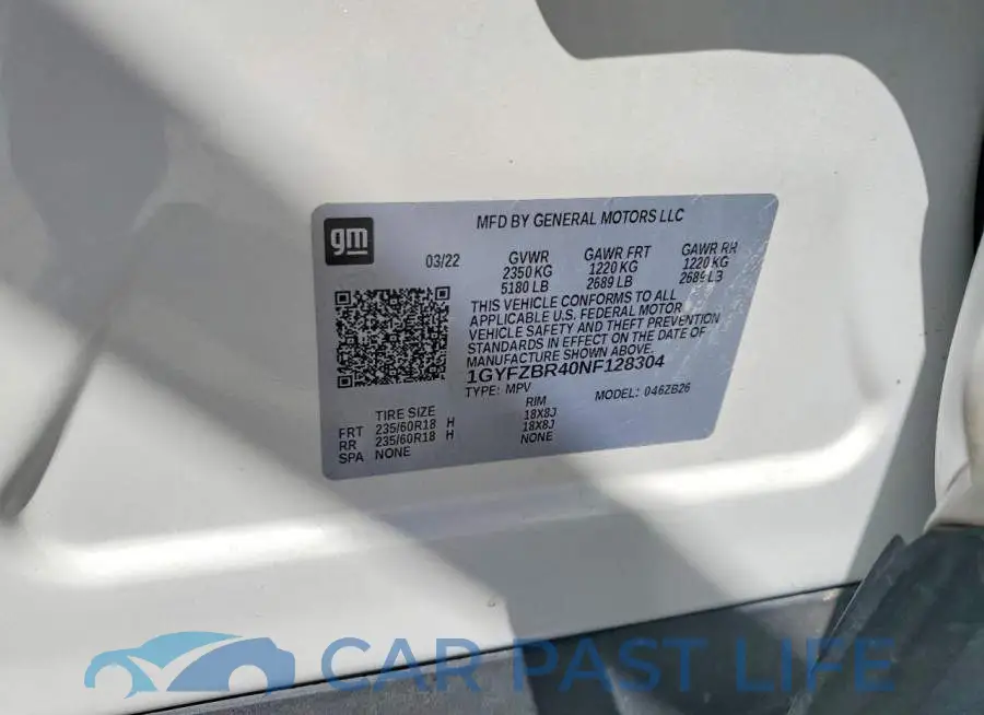 1GYFZBR40NF128304# 12