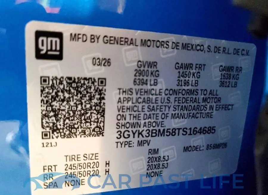 3GYK3BM58TS164685# 13