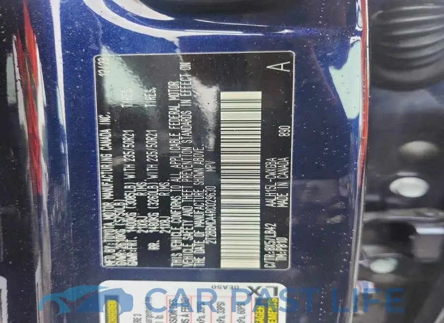 2T2BBMCA4RC029630# 13