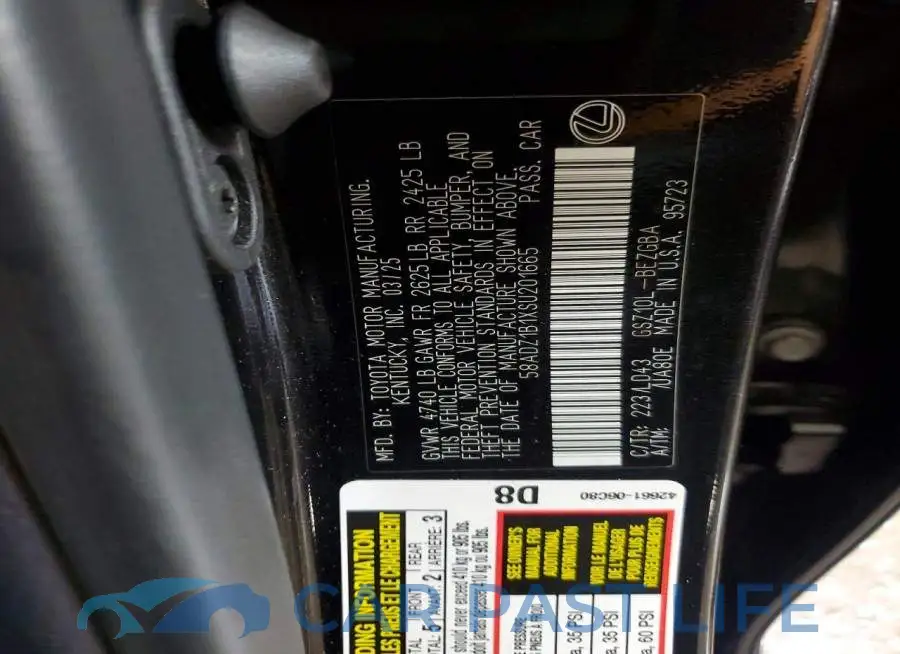58ADZ1B1XSU201665# 13