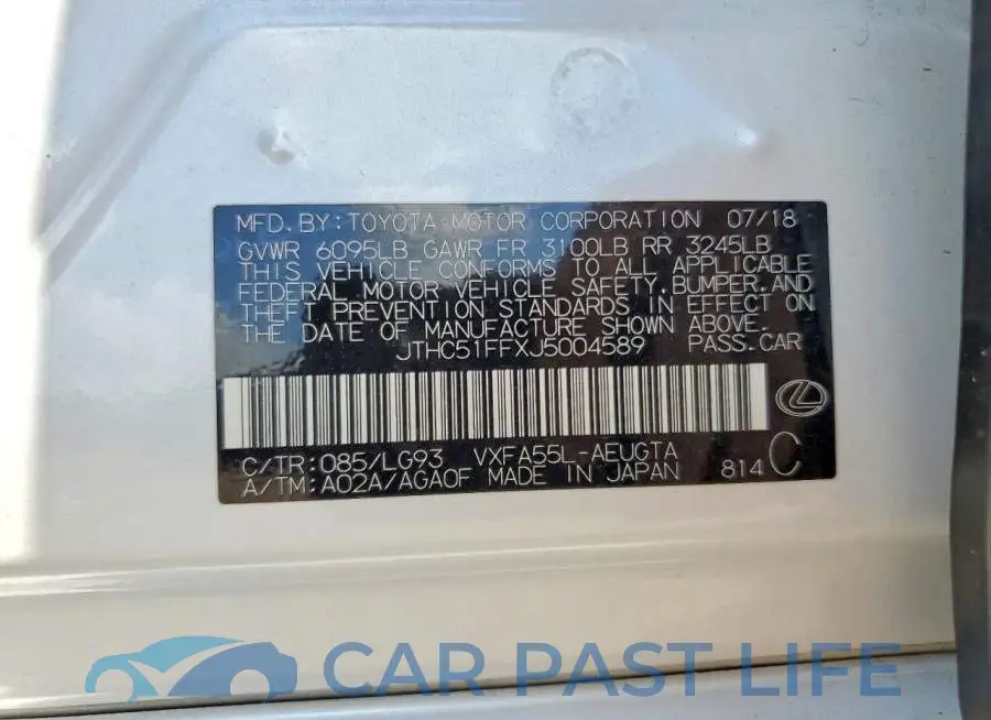 JTHC51FFXJ5004589# 12