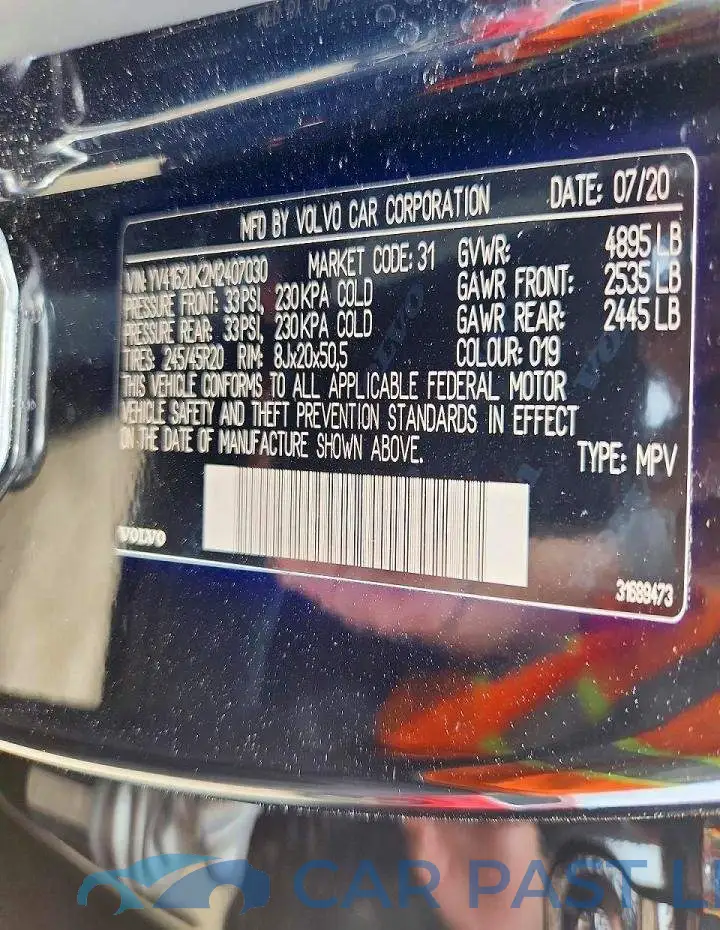 YV4162UK2M2407030# 13