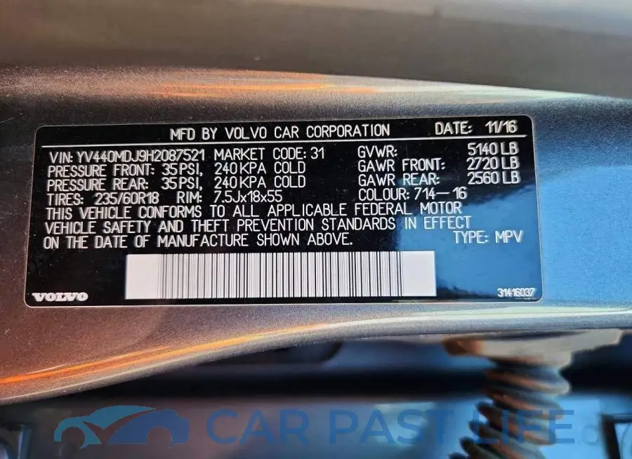 YV440MDJ9H2087521# 13