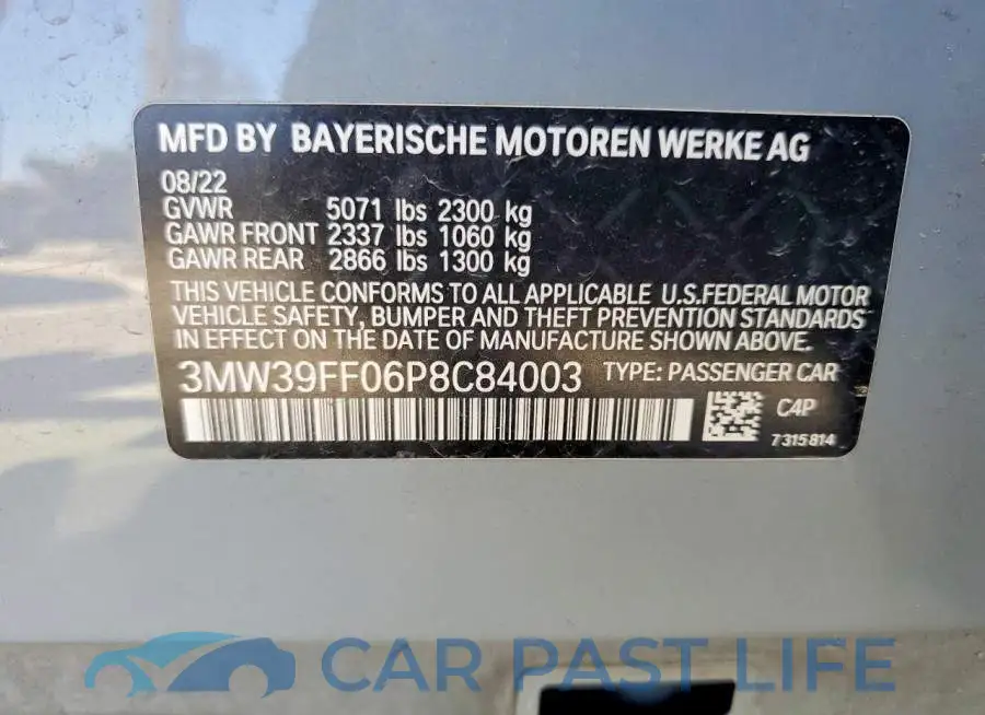 3MW39FF06P8C84003# 13