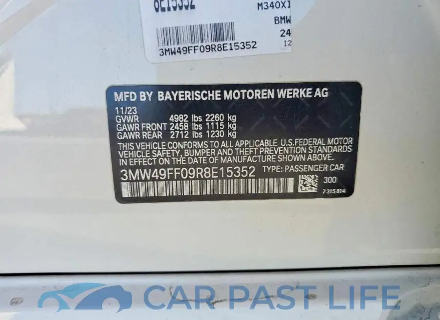 3MW49FF09R8E15352# 12