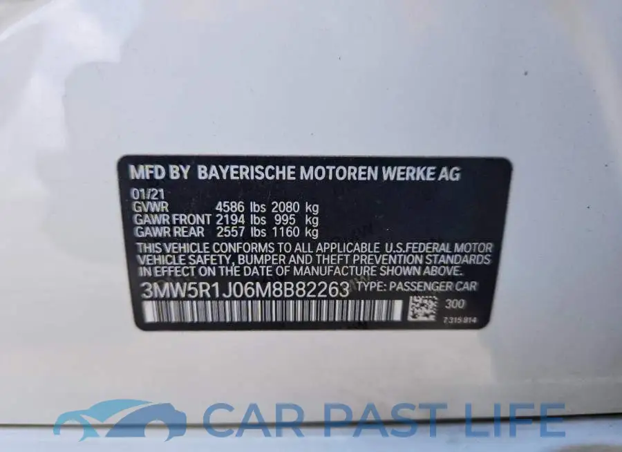 3MW5R1J06M8B82263# 12