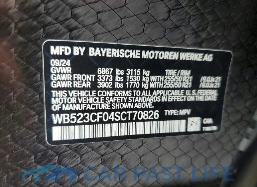 WB523CF04SCT70826# 13